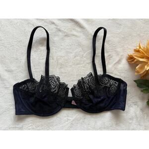 Elegant Black Lace Bra